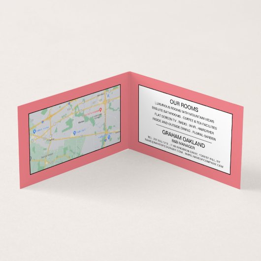 B&Bロゴベッド&ブレックファーストアコモデーション詳細 名刺 (内部)