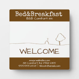 B&B心地よいインウェルカム フォトプラーク
