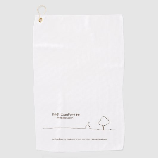 B&B心地よいインリゾート ゴルフタオル (正面)