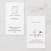 B&B心地よいイン南極コミュ国際的ニティ 名刺 (正面/裏面)