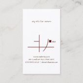 B&B心地よいイン国際的コミュニティ2020 名刺 (裏面)