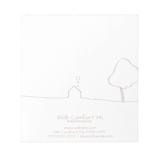 B&B心地よいイン ノートパッド (正面)