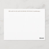 B&B心地よいイン ポストカード (裏面)