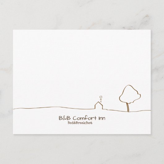 B&B心地よいイン ポストカード (正面)