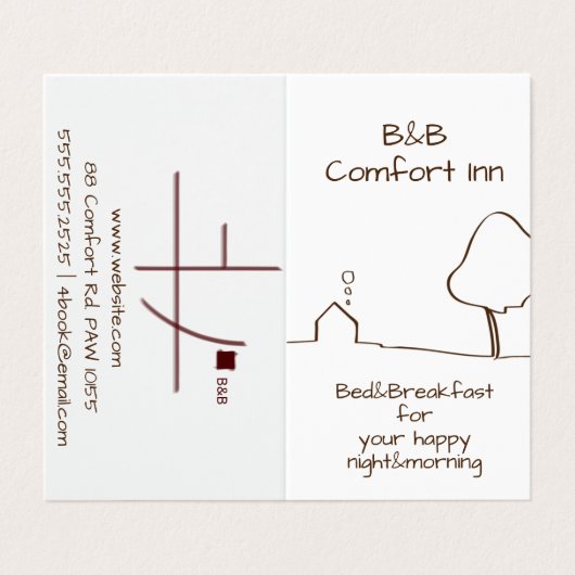 B&B心地よいイン 名刺 (外部フラット)