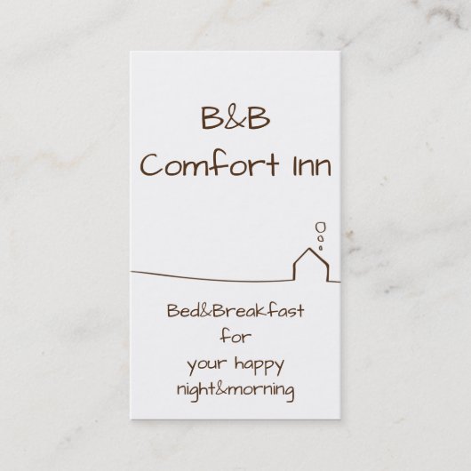 B&B心地よいイン 名刺 (正面)