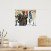 B.B.キング像 – メンフィス（テネシー） ポスター (キッチン)