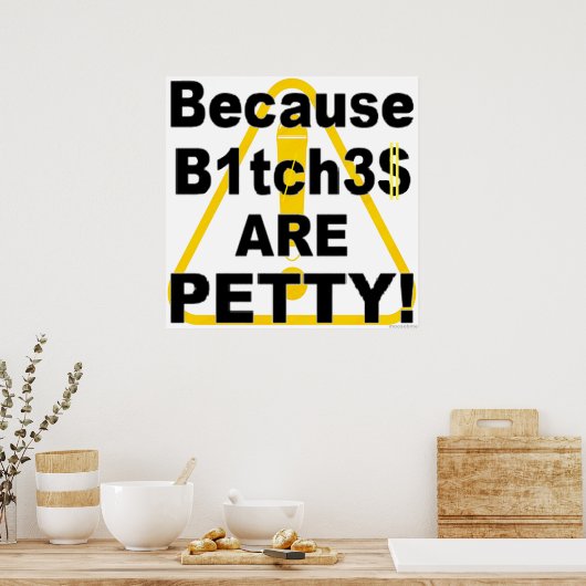 B.B.A.P. Caution Sign ポスター (キッチン)