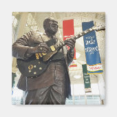 B.B. King Statue - Memphis, Tennessee マグネット (正面)