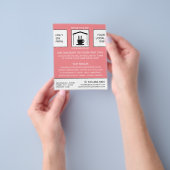 B&B Logo, Bed & Breakfast Accommodation Advert チラシ (手)