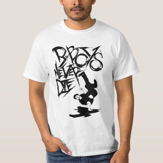 b.boyは決して死にません! t'shirt!! tシャツ (正面)