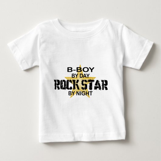 B-Boy Rock Star by Night ベビーTシャツ (正面)