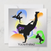 B-Boyingのパーティの招待状 招待状 (正面)