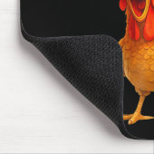 B-caw-k 面白い引用大きな雄鶏ニワトリのミーム マウスパッド (コーナー)
