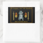 B COステッカー 長方形シール (バッグ)