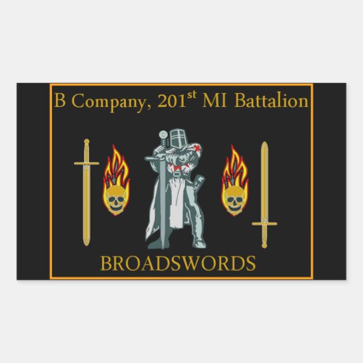 B COステッカー 長方形シール (正面)