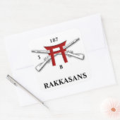 B Co 3 Bn 187第187歩兵歩兵シール スクエアシール (封筒)