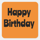 B-Dayステッカー スクエアシール (正面)