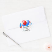 b.dayステッ来カーをありがとう ラウンドシール (封筒)