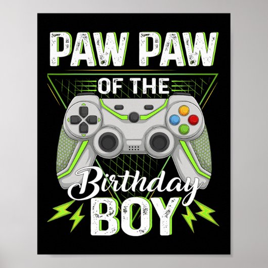 B-day Boy Gamer BoyのPawビデオゲー素晴らしム ポスター (正面)