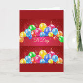 "B Day" Greeting カード (正面)