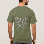 B&E ソックス 大胆で精巧なデザイン 0048166-ST Tシャツ (裏面)