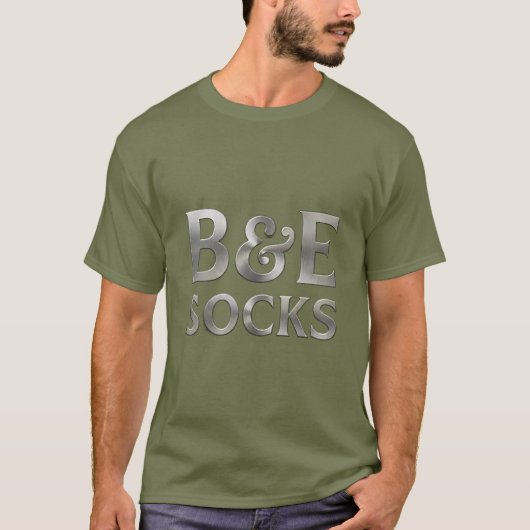 B&E ソックス 大胆で精巧なデザイン 0048166-ST Tシャツ (正面)