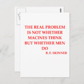 b fスキナー引用文 ポストカード (正面/裏面)