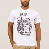 B.F.F.F. 大きい永久に足の友人のTシャツ Tシャツ (正面)