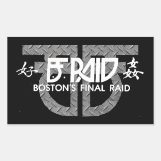 B.F. Raid (Boston's Final Raid)スタンプ 長方形シール
