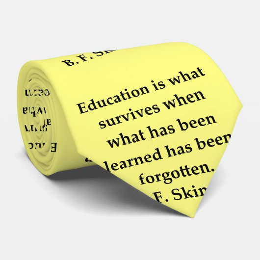 B F Skinnerの引用文 ネクタイ (ロール)