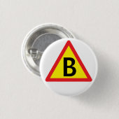 B for boot 缶バッジ (正面&裏面)