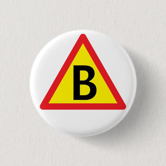 B for boot 缶バッジ (正面)
