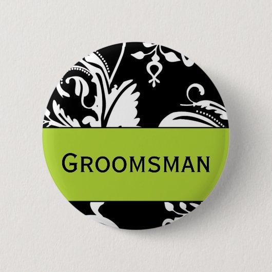 B&Gの花婿の付添人ボタン 缶バッジ (正面)