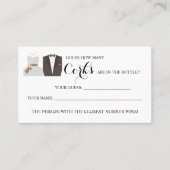 B & Gコークスブライダルシャワーゲームカード プレイスカード (正面)