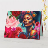 B-GIIRLグリーティングカード – セントラ カード (黄色い花)