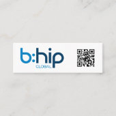 b:HIPディストリビューター名刺 スキニー名刺 (正面)
