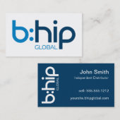 b:HIP Distributor Business Card Blue 名刺 (正面/裏面)