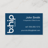 b:HIP Distributor Business Card Blue 名刺 (裏面)