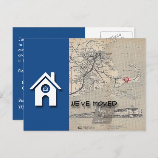 B House Map Replaceを自分のマップで移動した 案内ポストカード (正面/裏面)