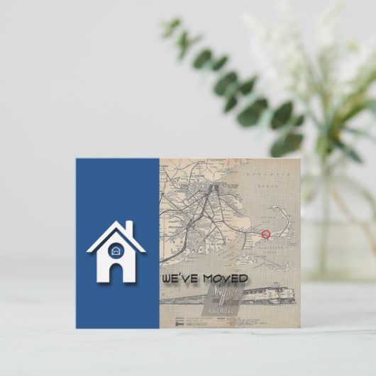 B House Map Replaceを自分のマップで移動した 案内ポストカード (スタンド正面)