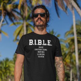 B.I.B.L.E.: 地球を去る前の基本的な指示 メンズTシャツ Tシャツ