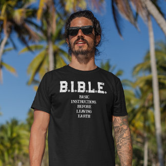 B.I.B.L.E.: 地球を去る前の基本的な指示 メンズTシャツ Tシャツ