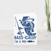 B-ically I Am A Pro Fishing Funny Fisherman Fish  カード (正面)