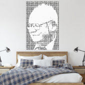 B in Benoit B MandelbrotはBenoit B Mの略 キャンバスプリント (インサイチュ (寝室))