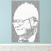 B in Benoit B MandelbrotはBenoit B Mの略 キャンバスプリント (インサイチュ (ウッドフロア))