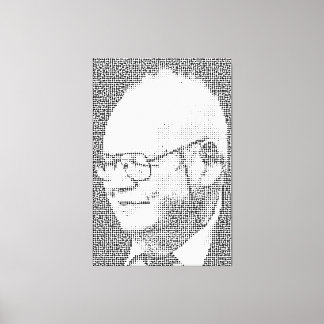 B in Benoit B MandelbrotはBenoit B Mの略 キャンバスプリント