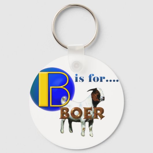 B is Fo rBOER – ヤギの贈り物 キーホルダー (正面)