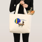 B is Fo rBOER – ヤギの贈り物 ラージトートバッグ (正面(商品))