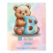 B is for Bear – Big and Cuddly Alphabet Nursery 